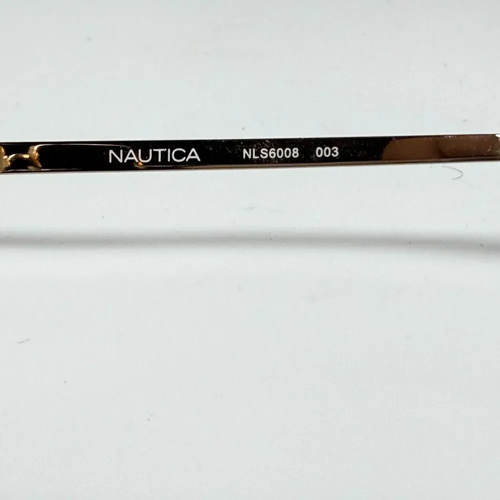 Nautica NLS6008 003 Black Gold‎ Eyeglasses Frames 57-16 H19627